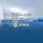 Firmalara özel konaklama hizmeti sunan Gökçe Pansiyon’un çoklu yataklı oda görseli