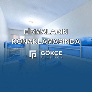 Firmalara özel konaklama hizmeti sunan Gökçe Pansiyon’un çoklu yataklı oda görseli