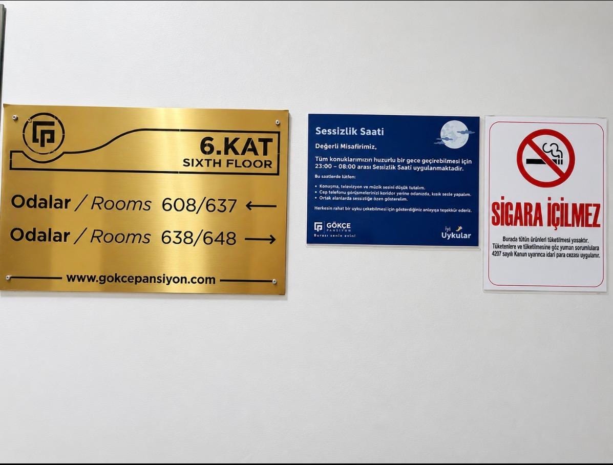 6. Kat Yönlendirme & Sessizlik Saati